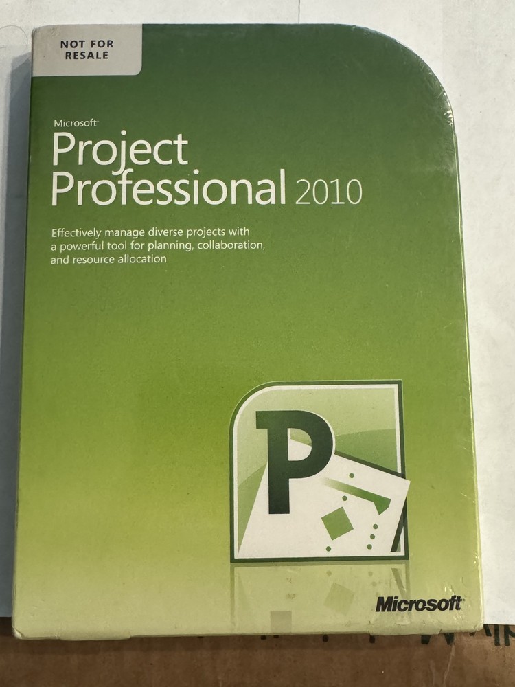 Microsoft Project Professional 2010 Software New Sealed