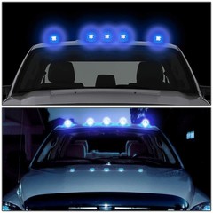 Dna Motoring Cbl-Dr94-Ch-B Led Cab Roof Top Marker Lights X 5