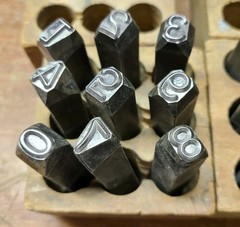 Young Brothers 36pc 3/8″ Letter & Number Stamp Punch Set Alloy Steel Metal