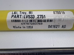 .2751 Chucking Reamer, HSS, Straight Shank, Straight Flute, USA Made by L&I 6”