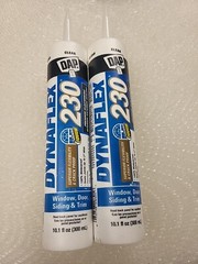 2 Dynaflex 230 10.1 Oz. Clear Premium Exterior/Interior Window Door Trim Sealant