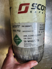 2016 SCOTT 30 min 4500 psi SCBA Carbon Fiber SCBA Tank