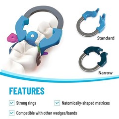 Dental Matrix Bands Ring Sectional Matrice Clamp Fit Garrison Palodent V3 System