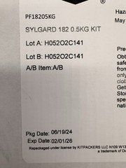 Dow Sylgard 182 Silicone Elastomer Kit A&B 1.1LB/0.5KG