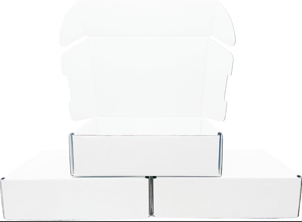 7x5x2 Inches White Corrugated Cardboard Shipping Boxes Small Mailer Boxes