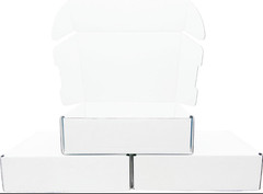 7x5x2 Inches White Corrugated Cardboard Shipping Boxes Small Mailer Boxes