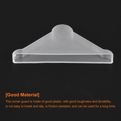 uxcell 20Pcs Plastic Corner Protectors 5x50mm Triangle Shape 5x50mm, White