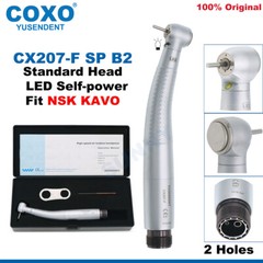 COXO Dental LED Handpiece High Speed Handpiece E Generator 2/4Holes Fit NSK KAVO
