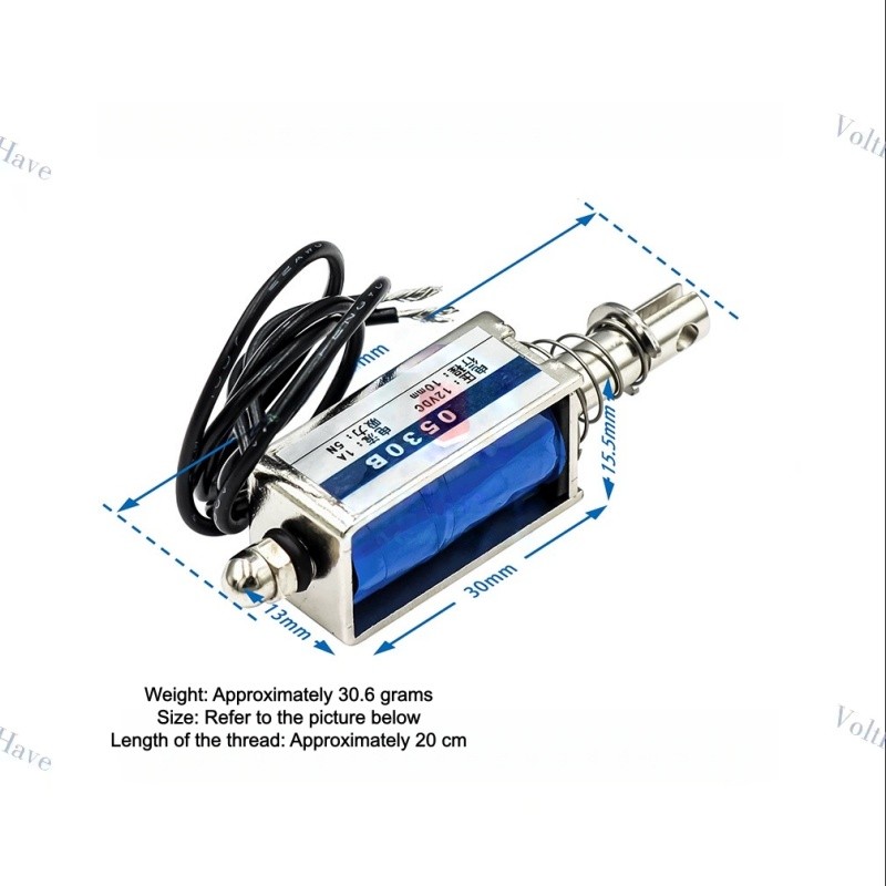 2PCS JF-0530B 12V Through-pull Type Electromagnetic Iron Fast Shipping New
