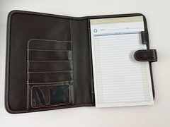 Franklin Covey Dark Brown Faux Leather Organizer Planner Binder 9″x7″ Magnetic