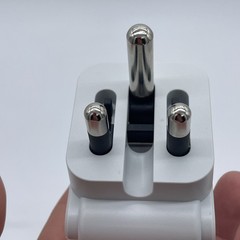 Foldable South Africa Travel Plug Adapter, Type M Power Adapter White
