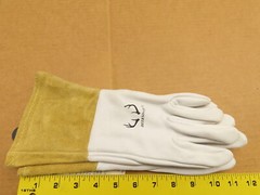 Weldas 10-2304 (2 Pair) DEERSOsoft TIG MIG Welding Gloves Made of Deerskin SMALL