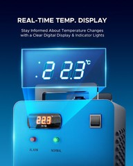 OMTech 3000 Water Chiller for 40W 50W CO2 Laser Engraver with 3 pack Coolant