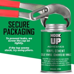 Vinyl Cement – Waterproof Pool Liner Repair Glue for Vinyl & PVC, FastDrying …