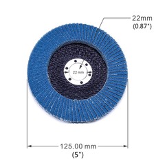 50Pcs 5″ Flap Discs 40 Grit Zirconia Sanding Grinding Wheels for Angle Grinder