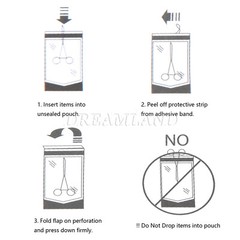 3.5″x10″ Self-Sealing Sterilization Pouches for Autoclave (Choose Quantity)