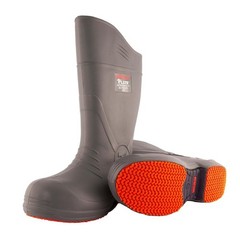 Tingley 28259 Men’s Flite Tall Rubber Boots, Composite Toe, 15 In Height, Gray,