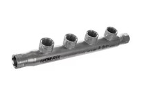 HOME-FLEX 1/2 In. X 1/2 In. X (4) 1/2 Inch CSST FIPT Stainless Steel Manifold
