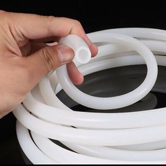 Silicone Tube Hose White Food Grade High Temp Flexible 2-38mm ID x 4-44mm OD