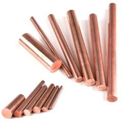 Copper Round Solid Rod Bar 12mm – 60mm Diameter 100 150 200 250 300mm Lengths