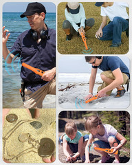 Rechargeable Metal Detector Pinpointer for Adults Kids – IP68 Full Waterproof Ha