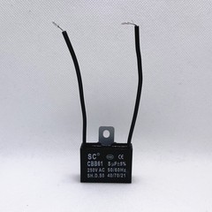 CBB61 250V Capacitor 2 wires 2/3/3.5/4/5/5.5/6/6.5/7/8/9/10/12/15/18/20/25/30 UF