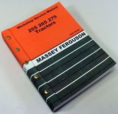 Massey Ferguson 255 Tractor Service Repair Shop Manual Technical Workshop Mf 255