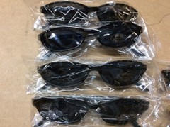 NEW ASSORTED BOX OF SUNGLASSES SUN GLASSES SET OF 12 GLASS COLORED SMALL LENS