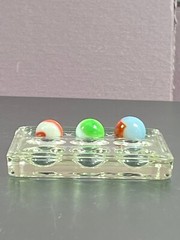 Pyrex Science 9 Well Depression Glass Spot Plates 722085 Vintage Brazil Corning
