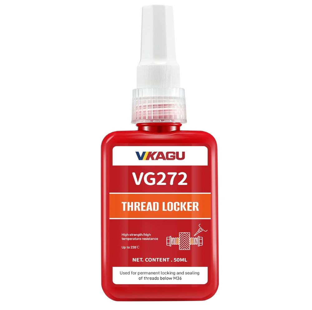 VIKAGU 272 Orange High Temp High Strength Threadlocker – Glue Resists 230°C Heat