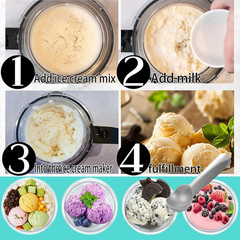 4 Pack Creami Pints and Lids for Ninja, for NC501 NC500 Creamy Icecream Containe