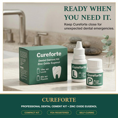 Cureforte Zinc Oxide Eugenol Dental Cement Kit – Clear/Transparent