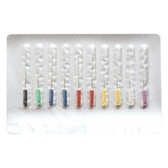 5 Packs Dental Broaches Barbed Endo Needles Files Endo Root Canal 25mm 20-60#