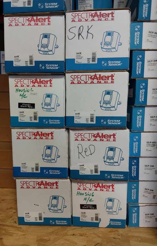System Sensor SRK Spectralert Advance Strobe STD Red Outdoor Wall Mount