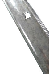 FixtureDisplays? 36.4 x 1.1″ Galvanized Plate Rack with 7 Holes 11536-2PK