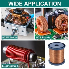 24 AWG Magnet Wire, 24 Gauge 80 oz Enameled Copper Wire, 155C(311F)