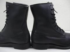 Cove Biltrite Military Combat Army Boots Steel Toe Black Leather 1988 Mens 7.5 W