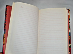 Markings Vintage Fabric Journal Gorgeous Floral Pig Swan Cow Multicolor Design