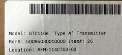 EbTron Type A Airflow Station Transmitter GTC116e ‘A’ Two Port Transmitter New