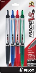 PILOT Precise V5 RT Refillable & Retractable Liquid Ink Rolling Ball Pens, XFine