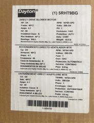 DAYTON 5RHT9 Direct Drive Blower Motor 1/5-3/4Hp 1075 Rpm, 60hrz, New Sealed Box
