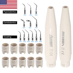 Dental Ultrasonic Scaler Handpiece / 10*Tips Fit DTE SATELEC EMS Cavitron Volume