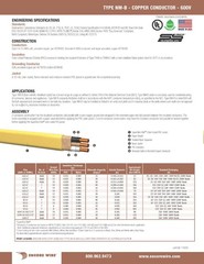 Encore Wire 14-2C+G SuperSlick NM-B Residential Building Cable Romex Brown /50ft