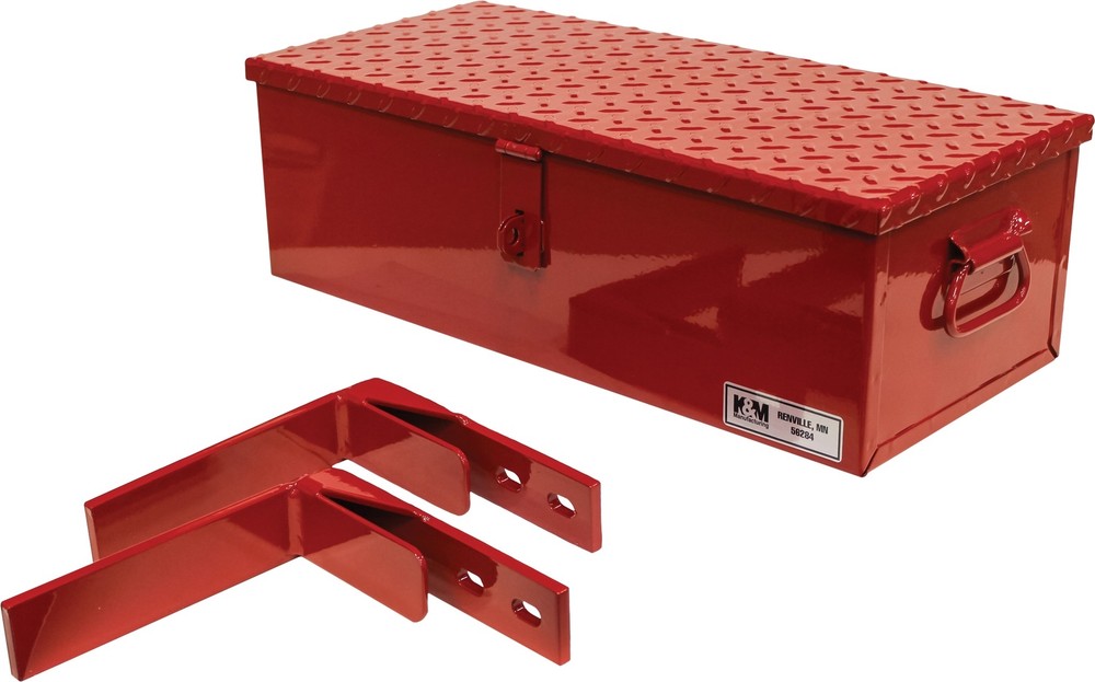 KM #30 Heavy Duty Steel Toolbox Kit with Brackets – IH Red