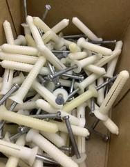 1/4″ x 2″ Nylon Plastic Mushroom Light Weight Nail Drive Anchors 1000 PCS
