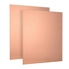 2 Pieces Pure Copper Sheet Plate Panels 6X6 Inches, 24 Gauge | for Industry Meta