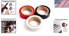 Waterproof PVC Electrical Tape Set – 5.1 Mil Insulation, 0.62 in x 32.8 ft Rolls