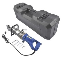 HRB-16 Electric Hydraulic Rebar Bender,5/8 Inch,900W,Bending Angle 0-130 Degrees