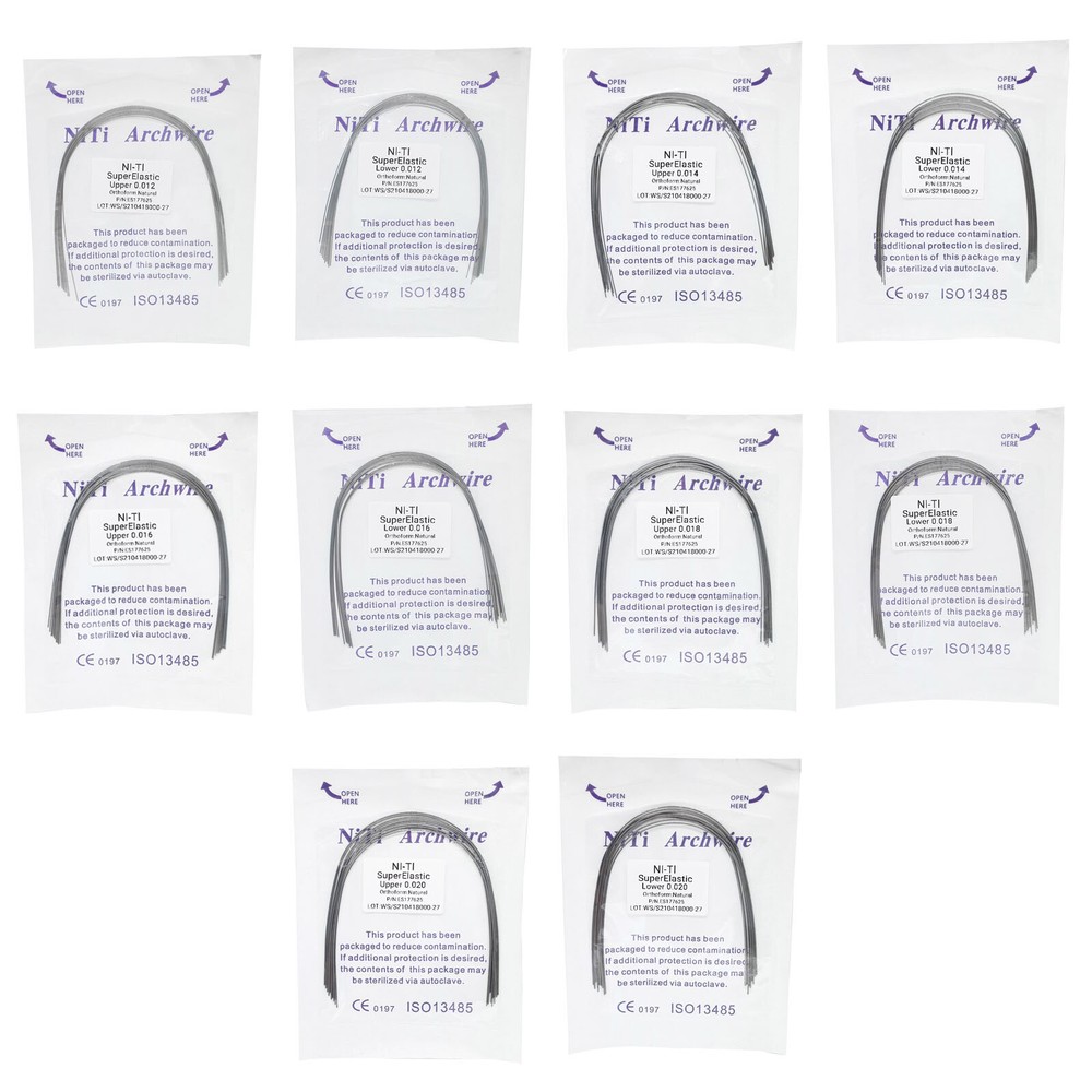 0.99$ Dental Orthodontic Super Elastic Niti Round Natural Form Arch Wire