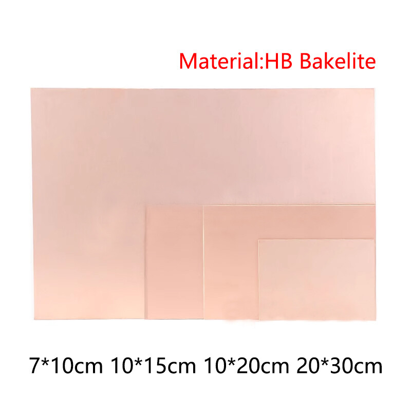 HB Single Sided Copper Clad Plate PCB Circuit Board 7*10 10*15 10*20 20*30cm